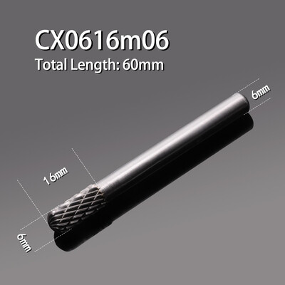 Karbiidist volframterasest lihvimispea 1 tk C-tüüpi kahe piluga silindriline kuulpea frees, puidutöötlemise metallist pöörlev viil