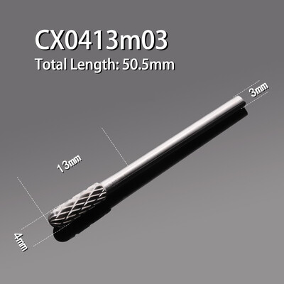 Karbiidist volframterasest lihvimispea 1 tk C-tüüpi kahe piluga silindriline kuulpea frees, puidutöötlemise metallist pöörlev viil