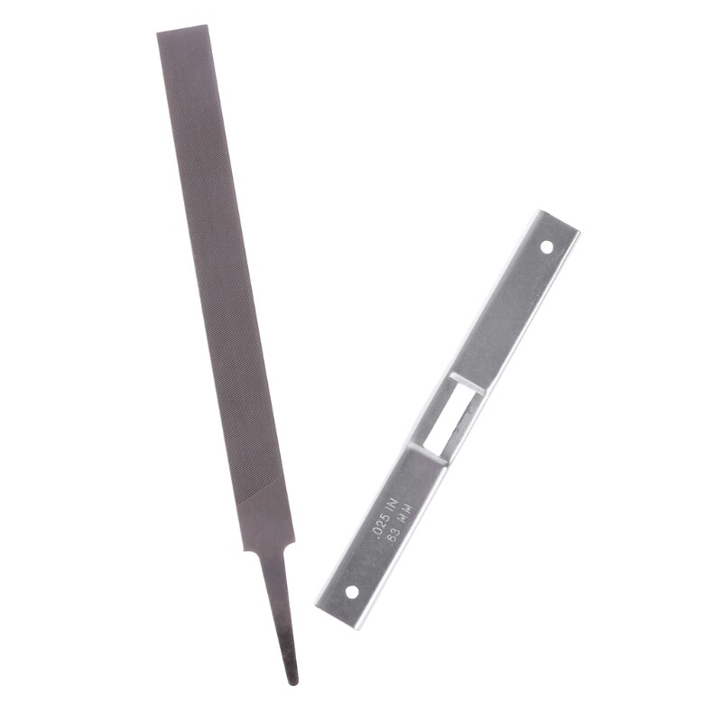 Grandininio pjūklo vejapjovės gylio matuoklis Plieninis plokščias dildės galandimo įrankio vadovo testeris