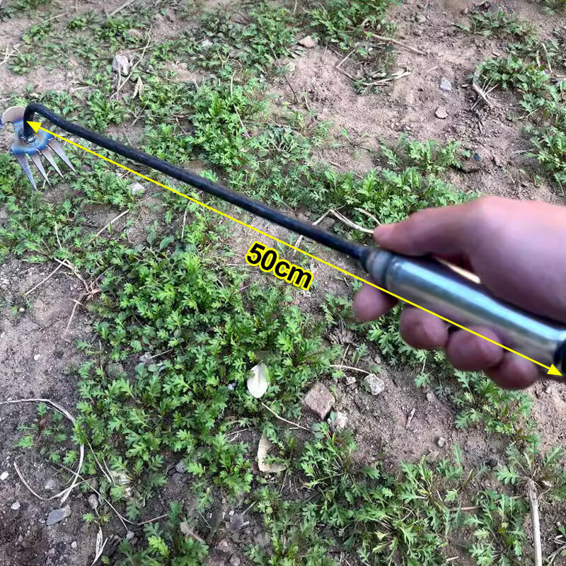 Sapă de grădinărit Instrument de plivire Trage de rădăcină Greblă mică Afânarea solului Săpat legume sălbatice Instrumente agricole din oțel cu mangan