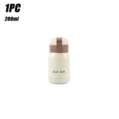 1/2 vnt Goodluck mažas mielas mini termoso puodelis MINI nešiojamas kūrybinis puodukas pilvo vandens puodelio kišeninis puodelis su dovana rankai