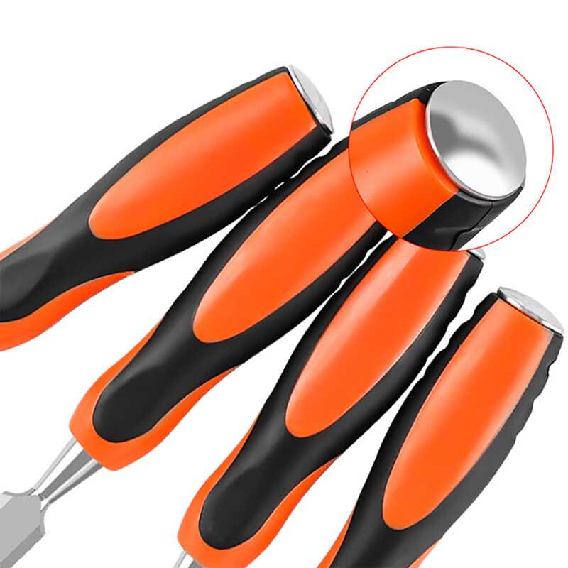 Profesionalni 4-dijelni set dlijeta za drvo 6/12/18/25 mm za obradu drveta Ravna dlijeta DIY Set alata za rezbarenje drveta za rezbarenje drveta