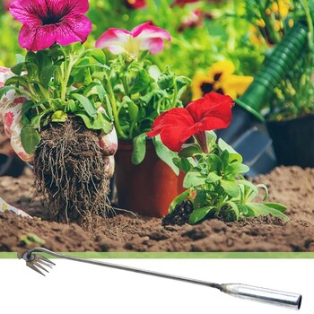 New Weeding Artifact Rooting Weeding Tool Manganese Steel Garden Weeder Loose Soil Hand Weeding Removal Puller Gardening Tools