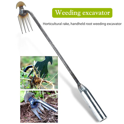 Χειροκίνητο Grass Weeder Carbon Steel Garden Weeders Grass Rooting Loose Soil Hand Weed Remover Root Weed Puller Gardening Tools