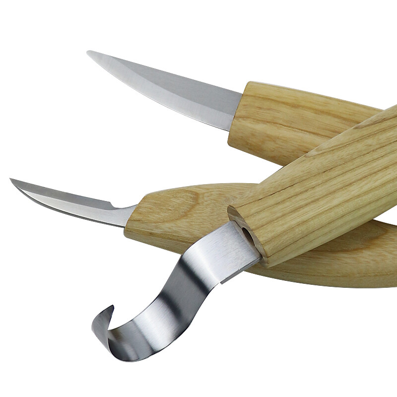 Cuțit pentru sculptură în lemn Dălți pentru sculptură din oțel inoxidabil Cuțit pentru lemn cu muchii ascuțite Dălți pentru șlefuire DIY Set de instrumente pentru sculptură pentru prelucrarea lemnului