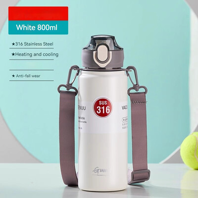 GIANXI 800 ml roostevabast terasest termospudel majapidamisköögis veepudelid kööginõud kaasaskantav kaanega kohvikõrretops