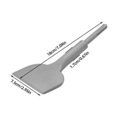 SDS Plus kaltas 75/100 mm pločio išlenktas plytelių kaltas Tinkavimo lenkimo karbido kaltas plytelėms Senas tinkas Sienų Betonas