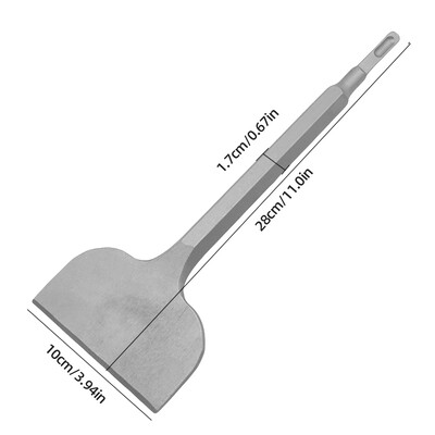 SDS Plus kaltas 75/100 mm pločio išlenktas plytelių kaltas Tinkavimo lenkimo karbido kaltas plytelėms Senas tinkas Sienų Betonas