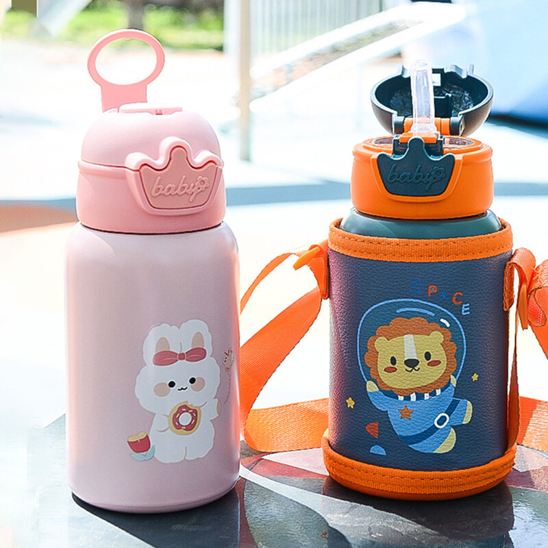 500ml Unicorn Kids Thermos Bottle Cute Children`s Thermal Water Bottle Thermos Cup for Student Water Cup