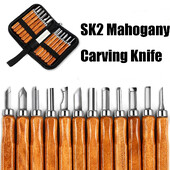 8/12 tk/komplekt Puidukäepide Puidunikerdus peitel Tööriistade komplekt Lõikur Puidunikerdusnugade komplekt Puidutöötlemine Graveerimine nikerdamiseks Käsitööriistade komplekt