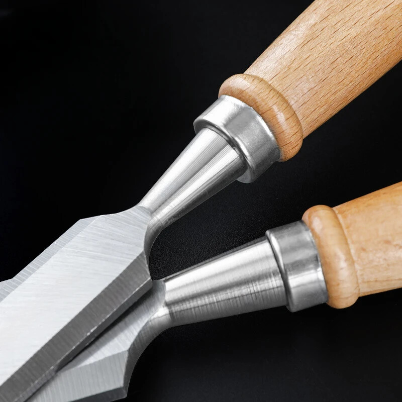 Novi set dlijeta za drvo Oštra dlijeta od krom-vanadij čelika za rezbarenje drva s bukovim ručkama Ergonomski alati za rezbarenje drva