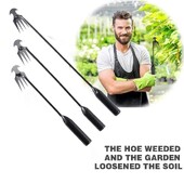 Umbrohutõrje esemete väljajuurimine umbrohutõrjetööriist Terasest umbrohutõmbaja aiatööriist 4 hambaga kaheotstarbeline umbrohutõrjevahend S/M/L suurus