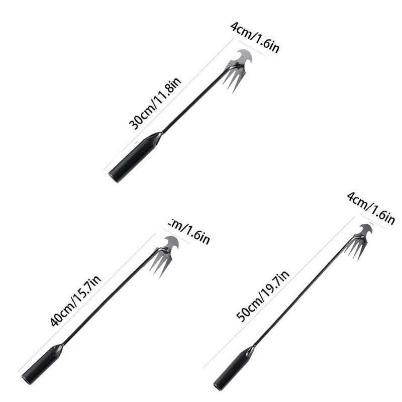 Umbrohutõrje esemete väljajuurimine umbrohutõrjetööriist Terasest umbrohutõmbaja aiatööriist 4 hambaga kaheotstarbeline umbrohutõrjevahend S/M/L suurus