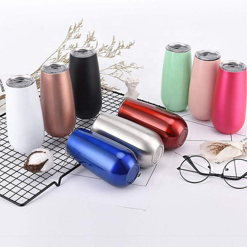 6 untsi roostevabast terasest termosega šampanjaklaasi kaanega veiniklaasist õlletopsi pulmapeofestivali kruusikingitus