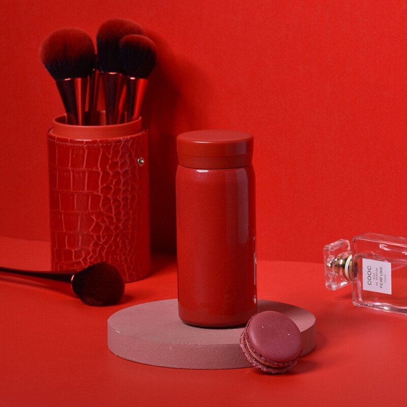 Lihtne 304 roostevabast terasest minitermospudel 200 ml/280 ml lekkekindel isoleeritud väike taskutass, kaasaskantav kohvikruus, kingitus