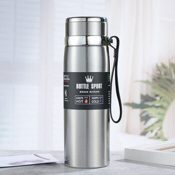 Φιάλη 1000ml θερμικού νερού Thermos Vacuum Flask Διπλό από ανοξείδωτο ατσάλι μονωμένο φλιτζάνι καφέ στεγανό για το γραφείο