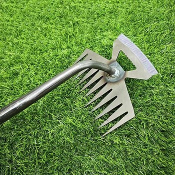 Εργαλείο τράβηγμα γρασιδιού Standup Plant Remover Picker Plant Root pulling tool with 5-claw Steel Head Design Dual Purpose Weeder and