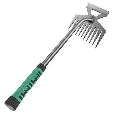 Vrtni alat za vađenje korova 5 6 11 zuba Nadogradnja za uklanjanje korova Alat za čupanje artefakata Ručni alat za plijevljenje od manganskog čelika za dvorište Far