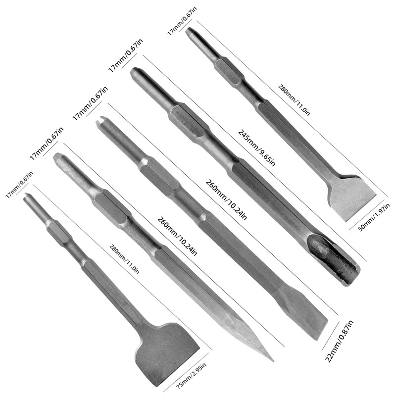 SDS PLUS kuuskant varrega elektrivasar müüritise otsasoonega lame peitel puur- ja karbiidmetall tsementbetoontelliste kivide jaoks