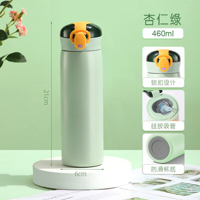 Kaasaskantav laste termoskruus õlgedest roostevabast terasest multifilmi vaakumkolbidega lastele armas termoveepudeli trumli termokupp