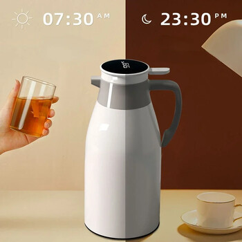 Xiaomi 2L Coffee Thermos Οικιακή Ψηφιακή Οθόνη Glass Liner Vacuum Flasks μεγάλης χωρητικότητας Μπουκάλι νερού Κουζίνα Θερμικός βραστήρας