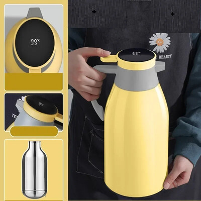 Xiaomi 2L Coffee Thermos Οικιακή Ψηφιακή Οθόνη Glass Liner Vacuum Flasks μεγάλης χωρητικότητας Μπουκάλι νερού Κουζίνα Θερμικός βραστήρας