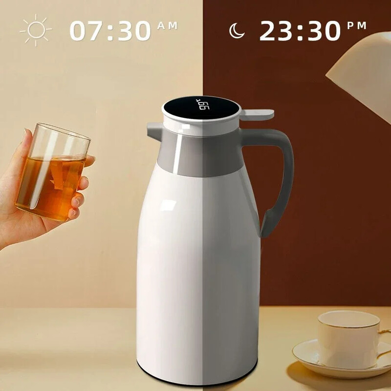 Xiaomi 2L Coffee Thermos Οικιακή Ψηφιακή Οθόνη Glass Liner Vacuum Flasks μεγάλης χωρητικότητας Μπουκάλι νερού Κουζίνα Θερμικός βραστήρας