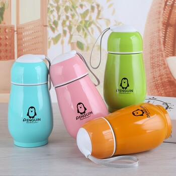 180ml Mini Penguin Thermos Cup Φορητές κούπες από ανοξείδωτο ατσάλι Thermoses Insulation Thermos Water Bottle Sport