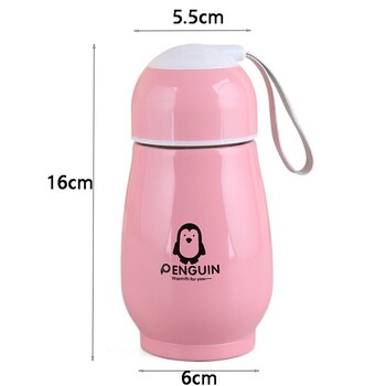 180ml Mini Penguin Thermos Cup Φορητές κούπες από ανοξείδωτο ατσάλι Thermoses Insulation Thermos Water Bottle Sport