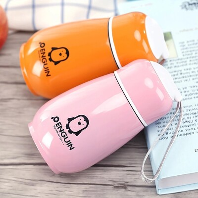 180ml Mini Penguin Thermos Cup Φορητές κούπες από ανοξείδωτο ατσάλι Thermoses Insulation Thermos Water Bottle Sport