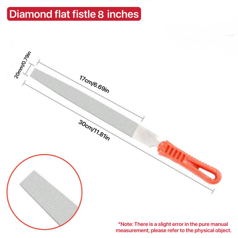 8" suur teemantviil galvaniseerimine terasviil Lameviil poolümarviil Lameviil smirgel jade metalli lihvimistööriist