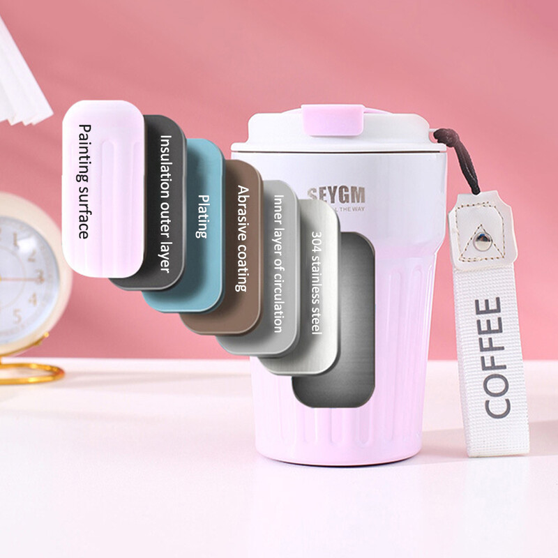 400 ml roostevabast terasest kohvitermospudeli termokruus lekkekindel vaakumkolvid kohvitass välitingimustes kaasaskantav reisikruus