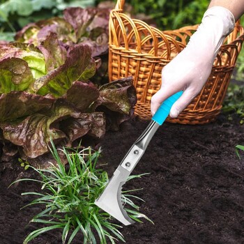 Garden Weeding Tool Πολυλειτουργικό Υψηλής Ποιότητας Απαραίτητα Εργαλεία Χειρός Δρεπανάκι γρασίδι με εργονομική λαβή Προμήθειες κήπου