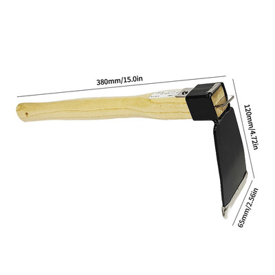 Sodo nagų grėblys su medine rankena Rankinis grėblys, 4/5 dantukų plieninis tvirtinimo žnyplės sodo įrankis, skirtas dirvožemiui purenti arba ravėti