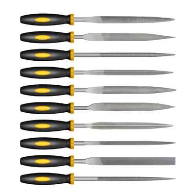 10 buc. 3X140 4x160 5X180mm Set de pile cu ace pentru răpilă din metal Set de instrumente de sculptură în lemn pentru pilerea cu ac pentru răpilă din oțel, pile de mână pentru prelucrarea lemnului