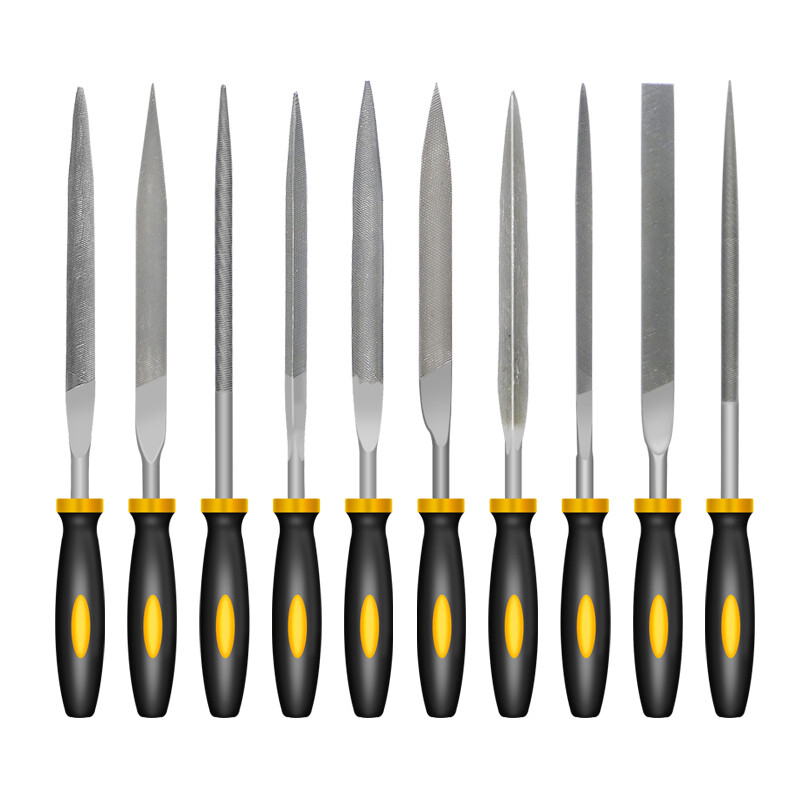 10 buc. 3X140 4x160 5X180mm Set de pile cu ace pentru răpilă din metal Set de instrumente de sculptură în lemn pentru pilerea cu ac pentru răpilă din oțel, pile de mână pentru prelucrarea lemnului