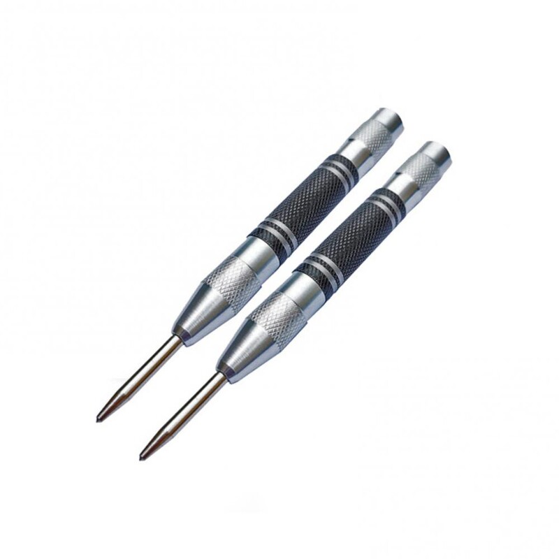 Ülitugev automaatne keskstants, reguleeritav terasest vedruga löökmetallist puidumärgistusterast otsik augu puurimiseks