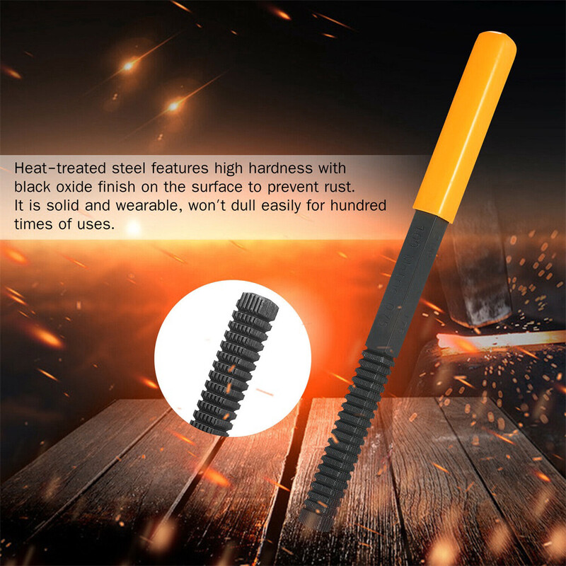 Keermeparandusfaili meetriline keerme taastamise parandusfail puhastab kahjustatud keermed 0,75–3 mm sammuga metallist riistvara parandustööriist