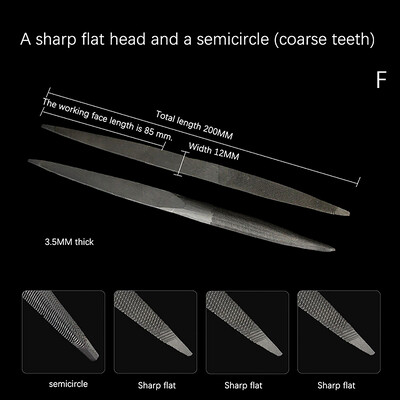 1 tk Poolümar vaha vormimisviil Kahepealised poolümmargused viilid Käsiviil Terav tasapinnaline vormiv poleerimine nikerdamiseks viilimiseks