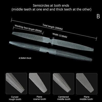 1 tk Poolümar vaha vormimisviil Kahepealised poolümmargused viilid Käsiviil Terav tasapinnaline vormiv poleerimine nikerdamiseks viilimiseks