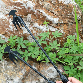 New Weeding Artifact Rooting Weeding Tool Manganese Steel Garden Weeder Loose Soil Hand Weeding Removal Puller Gardening Tools