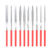 3x140x10mm Diamant Mini Kit de pile cu ace Set unelte de mână pentru sticlă ceramică Piatră prețioasă Hobby-uri și meșteșuguri 3D Print Model Polish