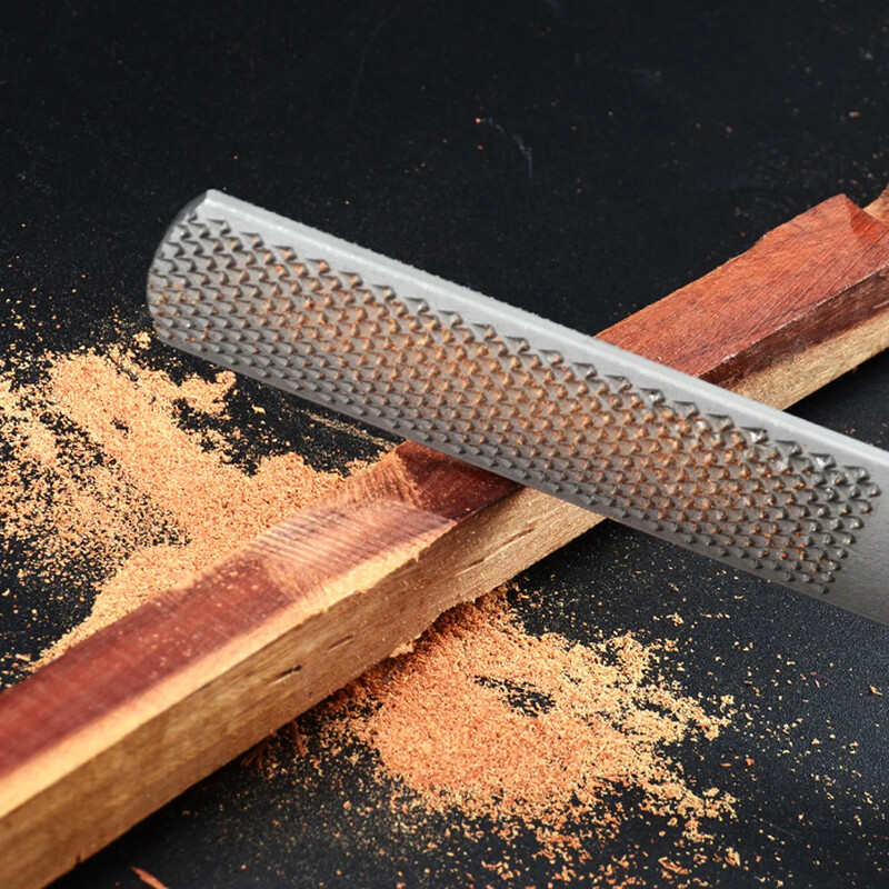 2 tk puidust rasp-viil terasest käsiviil 4-suunaline jämehammastega puidust rasp poolümmargused lamedad viilid Puidu lihvimine poleerimistööriistad