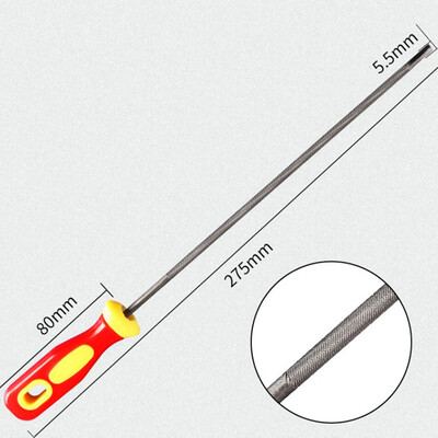 Ascuțitor de pile de ferăstrău cu lanț rotund din oțel cu înaltă carbon pentru ascuțit pile pentru ferăstrău cu lanț pentru prelucrarea lemnului pilă pentru ferăstrău cu lanț 4/4.8/5.5mm