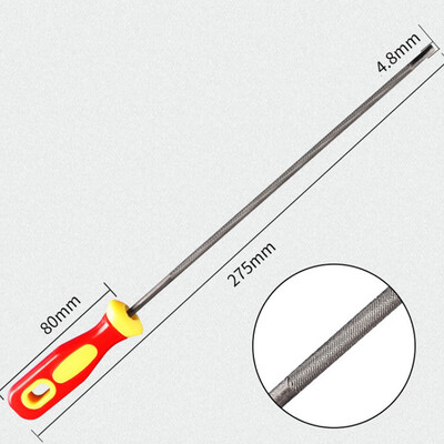 Ascuțitor de pile de ferăstrău cu lanț rotund din oțel cu înaltă carbon pentru ascuțit pile pentru ferăstrău cu lanț pentru prelucrarea lemnului pilă pentru ferăstrău cu lanț 4/4.8/5.5mm