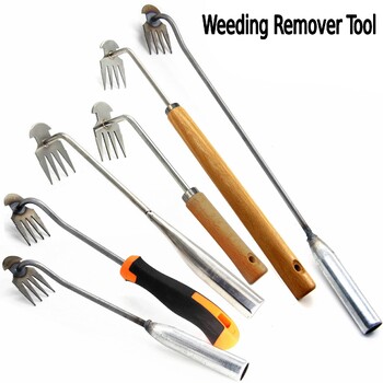 Hand Weeder Garden Weeding Remover Tools σίδερο Εξολκέας αφαίρεσης ζιζανίων Πολυλειτουργικό Weeder για φύτευση κήπου Σκάψιμο γκαζόν Αυλή