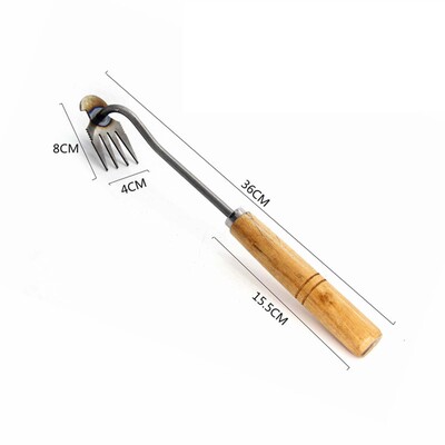 Rankinis ravėtuvas Sodo ravėjimo valiklis Geležis Piktžolių šalinimo traukiklis Daugiafunkcinis ravėtuvas sodo sodinimui Vejos kiemo kasimas