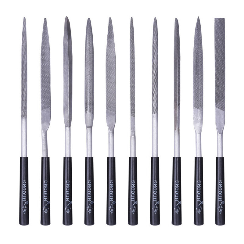 5/10 tk 140 mm nõelaviilid metallist klaaskivist ehete jaoks puidu nikerdamine käsitöö puidutöötlemine poleeritud väike terasviil