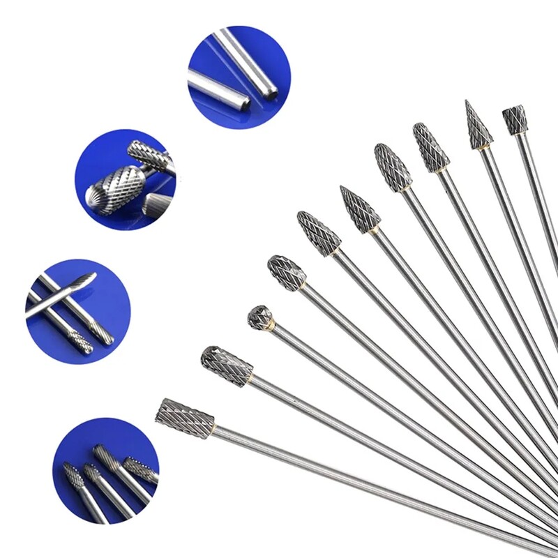 Eriti pikk 100 mm pöördrasp-viil nikerdusveski Abrasiivtööriistad Karbiidipuri sulamiotsakud frees-freespuur metallist vuugi jaoks