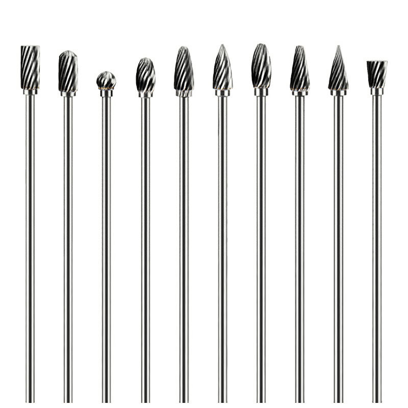 Eriti pikk 100 mm pöördrasp-viil nikerdusveski Abrasiivtööriistad Karbiidipuri sulamiotsakud frees-freespuur metallist vuugi jaoks